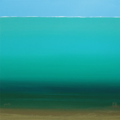  AQUA15: Unterwasserbild in Blau Türkis und Grün 