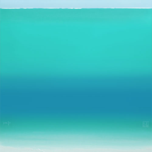  AQUA33: Unterwasserbild in Hellblau Türkis 